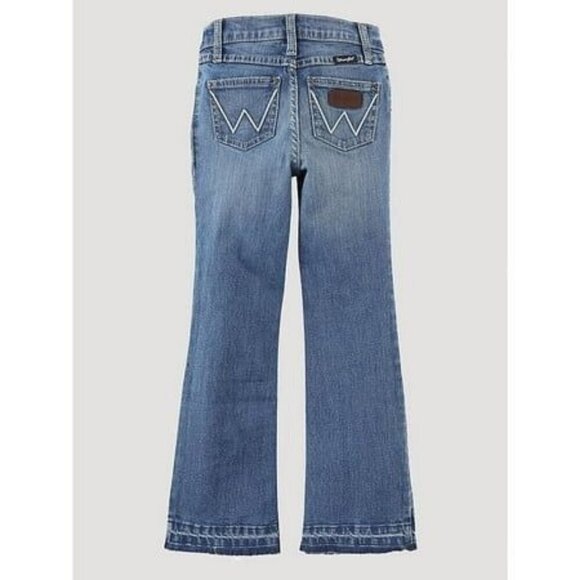 Wrangler Youth Girl's 5S Bootcut Rosie Pocket Jeans - Light Wash - 112338918 - Picture 1 of 3